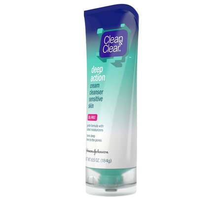 CLEAN & CLEAR Clean & Clear Deep Action Cream Cleanser Sensitive Skin 6.5 oz., PK12 1001668